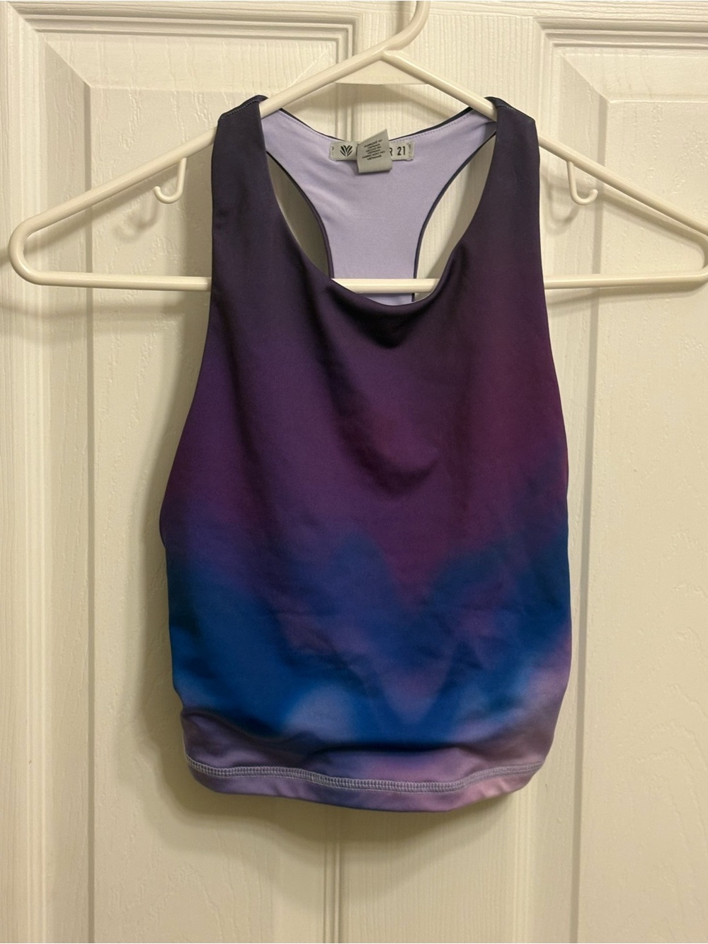 Forever 21 Purple Ombre Racerback Tank Top